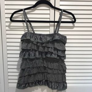 A&F Ruffle Spaghetti Strap Top